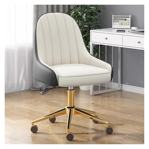 Chaise de bureau ergonomique au design rembourré haut de gamme et finitions en cuir soignées.