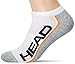 Produktbild HEAD Unisex-Adult Performance Sneaker  Trainer (2 Pack) Tennis Socks, White/Grey, 43/46 (2er Pack)