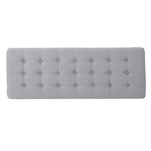 Christopher Knight Home 300220 Saxon Fabric Bench, Light Grey thumb #5