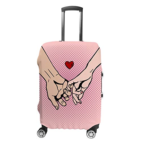Housse de protection pour bagages de voyage amoureux design romantique
