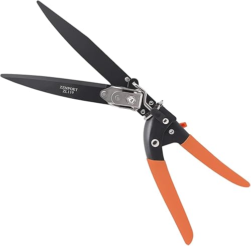 Miniatura 2 de Zenport Grass Shears ZL119 - Tijeras de césped para paisaje, ajustables, resistentes, cuchillas gemelas de acero al carbono de 4.5 pulgadas