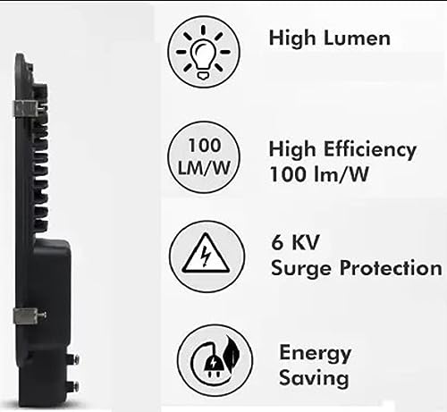 PE Plastic 36 Watt BIS Approved Electric-Corded LED Street Light Waterproof IP65 Body, 140 Per Watt Lumens With 2 Years Warranty With Free Wall Clamp, White PE Plastic 36 Watt BIS Approved Electric-Corded LED Street Light Waterproof IP65 Body, 140 Per Watt Lumens With 2 Years Warranty With Free Wall Clamp, White