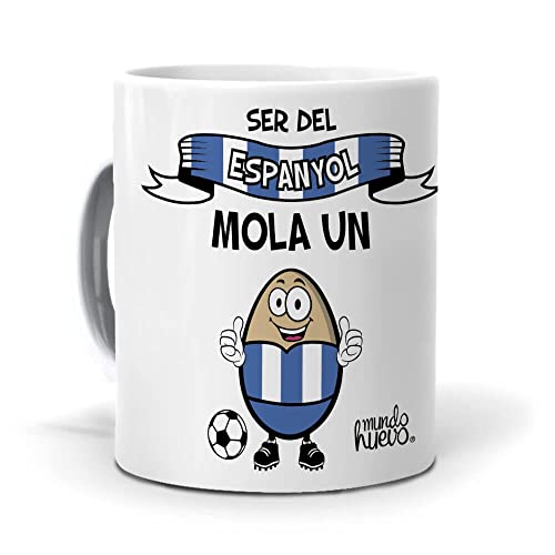 Taza Ser del Espanyol Mola un Huevo. Cerámica AAA - 350 ml.