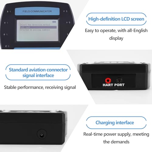Image of YJINGRUI Handheld Field Communicator, HART 475 Smart Transmitter with Communication Cable and Operation Manual for Pressure /Displacer Level Transmitter, Vortex /Target Flowmeter