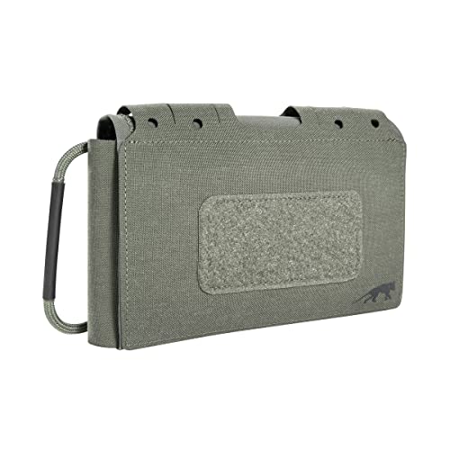 Tasmanian Tiger TT IFAK Pouch Dual Molle-kompatible Erste Hilfe Set Gürtel-Tasche leer für Wandern Outdoor Reise Polizei-Dienst Steingrau-Oliv IRR