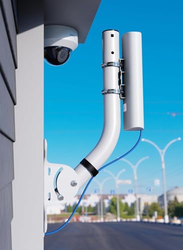 Image of Universal Antenna Mount 2-Pack, Heavy-Duty Reversible J-Pole. Wall /Pole Mount for Outdoor Antennas, Wireless Bridge, Point to Point, WiFi Extender, Starlink, Weather Proof. (UB-AM) (GS-1155NY)