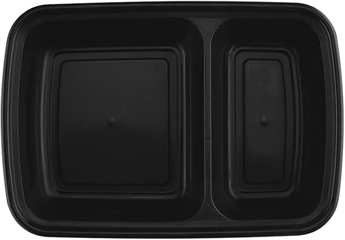 Miniatura 5 de TIYA - Contenedores de comida para llevar, 32 onzas, paquete de 150 unidades con tapas, cajas de almacenamiento de plástico con compartimentos para