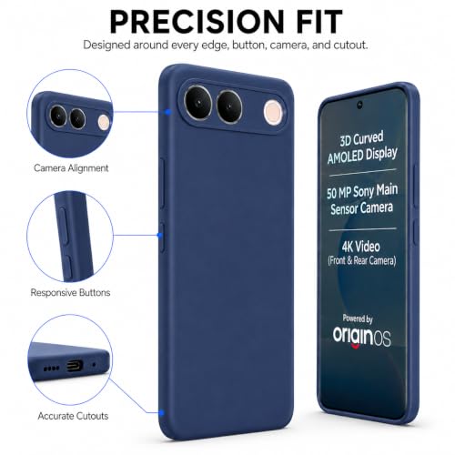 Image of FIRST MART Matte Silicone Back Cover for Vivo S2 - Blue