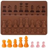 NYKSTRSM 16 Cavity Chess Silicone Candy Molds For Candy Chocolate Baking Mousse Set Of 2