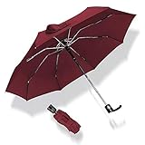 YIJINYVN Paraguas Mini Bolsillo automática de 5 Veces fácil de Llevar Paraguas de la Lluvia/Sol Las Mujeres Paraguas Creativo de los Hombres Travel Gifts Niños Pequeños Paraguas Mujeres(Red)