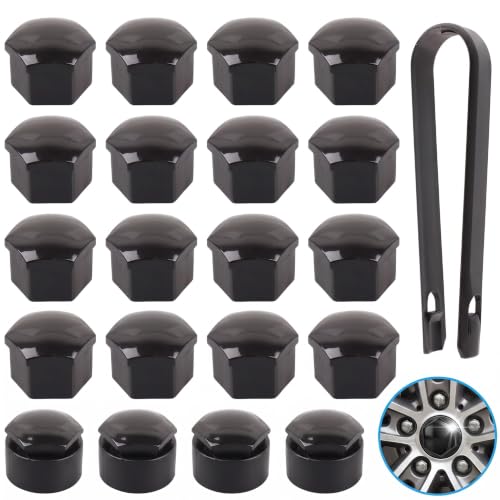 20 Cache-vis De Roue De Voiture 17mm, Capuchon De Boulon De Roue, Vis Jante