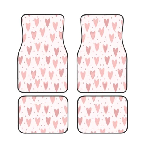 Alfombrillas para coche con corazones para renovar el diseño interior de tu vehículo