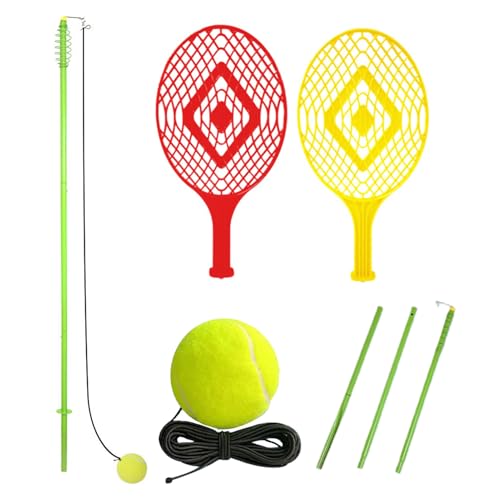 Tennis Trainer,Tragbares Tennisset Für Einzelperson | Trainingsgerät für Feedback, Übungen, Schlagübungen, Heimgebrauch, als Sportlerbegleiter sowie für die Anwendung auf dem Tennisplatz