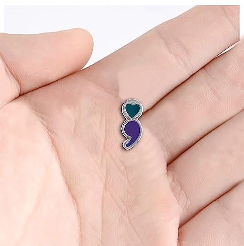 Image of Suicide Awareness and Prevention Pin - Bulk Packs - Variety Pack of Teal & Purple Ribbon Pin Perfect for Support Groups, Gift-Giving and Fundraising