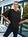 AUTOMET Womens Oversized T Shirts Workout Plus Size Short Sleeve Tops Casual Loose Basic Tees Summer Trendy Outfits 2025 Black L