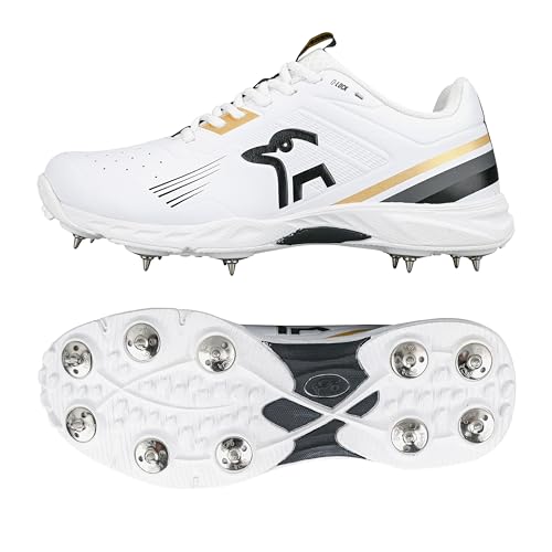 Kookaburra KC 3.0 Spike Cricketschuh, Gold/Schwarz