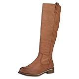 SCARPE VITA Klassische Stiefel Damen Schuhe Leicht Gefüttert Boots Profilsohle 165382 Hellbraun Hellbraun Brown 39