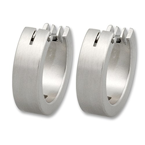 Adamo Edelstahl Herren-Creolen matt 14mm (125-52) Cover