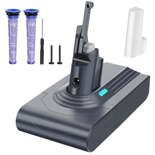 Waitley V8 Battery Replacement 6000mAh for Dyson V8 SV10