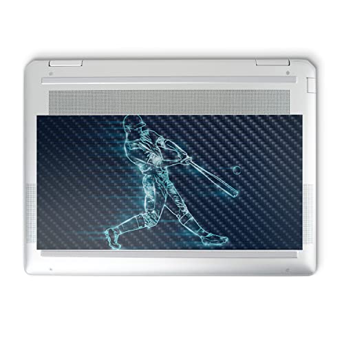 Image of MightySkins Carbon Fiber Skin Compatible with HP Spectre x360 14 inch (2022) Full Wrap Kit - Glow Baseball | Protective, Durable Textured Carbon Fiber Finish | Easy to Apply | Made in The USA