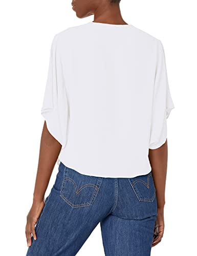 Bb Dakota Womens Loosely Inspired Top Shirt, Optic White, Medium Us #TOP1