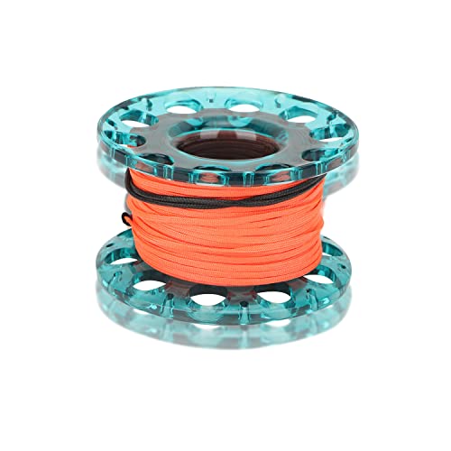Finger Spool Diving Reel, Compact with 30m Line, for Decompression