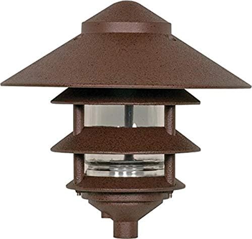 Nuvo SF76/637 One Light Post Mount, Large - 3 Louver, Bronze