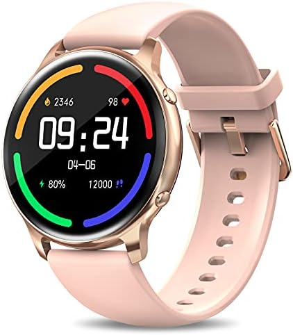 HOTMIFIT Y01 Reloj Inteligente Mujer Redondo, Smartwatch Impermeable 5ATM  con Pulsómetro, Oxímetro, Notificación de Mensajes, hasta 15 Días de  Batería - PREYCA
