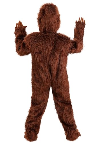 Disfraz infantil de Bigfoot con máscara y guantes miniatura 2