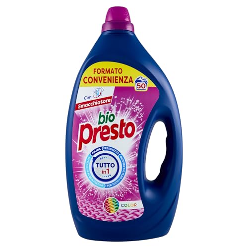 Bio Presto Liquido Color Detersivo Lavatrice Liquido 50 lavaggi