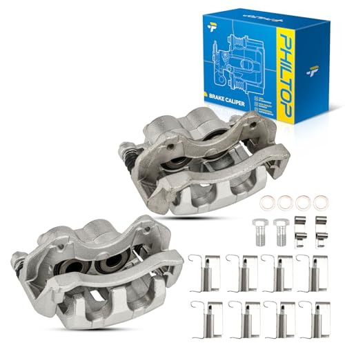 Image of PHILTOP Front Brake Caliper w /o Pads Compatible with 1999-2004 Grand Cherokee, OE# 18-B4826, 18-B4827, Replacement Disc Brake Caliper Assembly