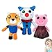 2 / 3Pcs Tigry Piggy Plush, 9.8in Animal Pillow Plush, Peluches de felpa suave para niños y fanáticos de Piggy (piggy series 1 plush)