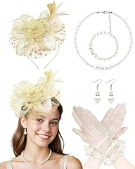 Gold Fascinators Hat