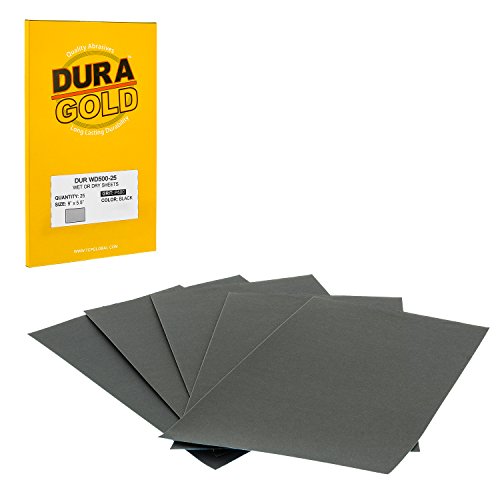 Dura-Gold - Premium - Wet or Dry - 500 Grit - Professional cut to 5-1/2