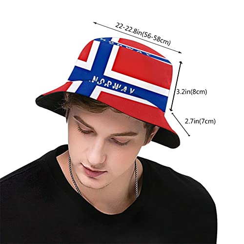 Sombrero Unisex con Bandera de Noruega miniatura 3