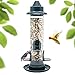Produktbild VogelfutterhausBird Feeder, Tube Hanging ,4 Feeding Ports,38 cm, Futterstation Wildvogelfütterung, Vogelfutterspender,Futterspender Vögel, Vogelfutter