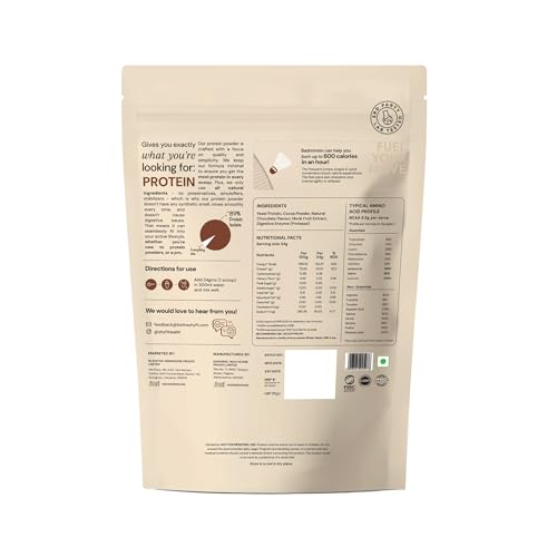 Image of Shyft Fermented Yeast Protein | Chocolate - 1Kg | 24g Protein | 5.5g BCAA | Easy to Digest | Complete Amino Acid Profile | Just 5 Natural Ingredients | No Chemicals | Vegan Protein | Gut Friendly