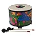 Remo KD-5080-01 Kids Percussion Floor Tom Drum - Fabric Rain Forest, 10