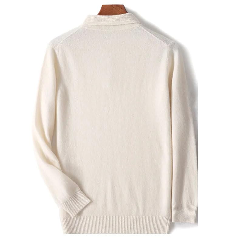 Men's Thickened Sweater Men's Solid Color Knitted Sweater Slim Fit Pullover Loose Fit Long Sleeve Pullover2
