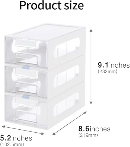 Miniatura 3 de Organizador de almacenamiento de 3 niveles para oficina en casa, escuela, organizador de documentos de múltiples usos, caja de almacenamiento de