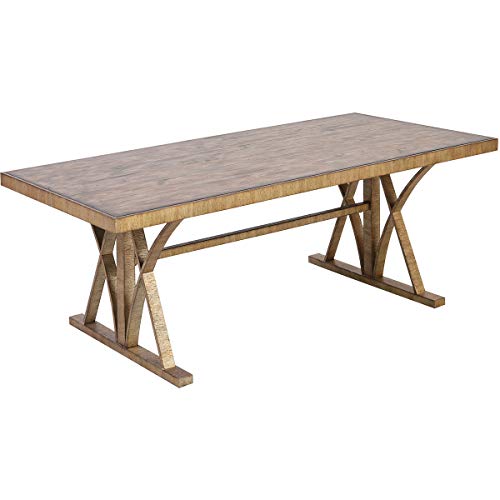 Must Have Elk Home 164 004 Better Ending 58 Wide Wood Top Iron And Wood Coffee Table Bright Aged Gold Brown From Elk Home Accuweather Shop