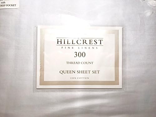 Hillcrest Queen Size White Sheet Set - Cotton