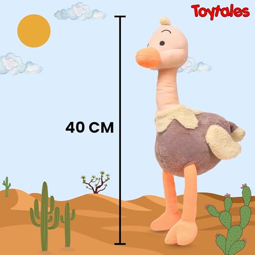 Image of TOYTALES Soft Toys Combo Pack Dinosaur Plush Toy & Cute Osti Stuffed Toy for Kids, Soft Plushies Set for Girls & Boys, Baby Gift Soft Toys for Birthdays (Pack of 2)