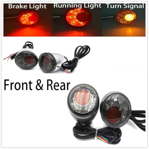 Clignotants Moto et Feu de Freinage LED pour Harley Davidson Sportster XL 883 1200 1992-2017