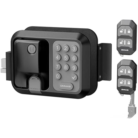 ONNAIS RV Door Lock Replacement – RV Keyless Entry Door Lock with 10 Digits Keypad, Dual-Door Remote Control and Backup Key. Fits Most RVs for Secure and Convenient Travel. Cover