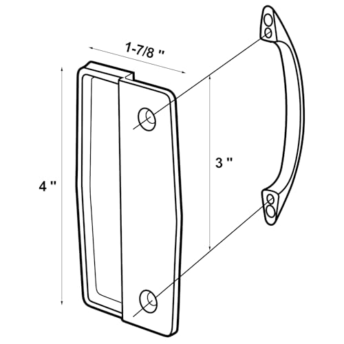  3 Pack Sliding Screen Door Handle Replacement Kits for Homeowners to Easily Upgrade Door Aesthetics and Functionality
|