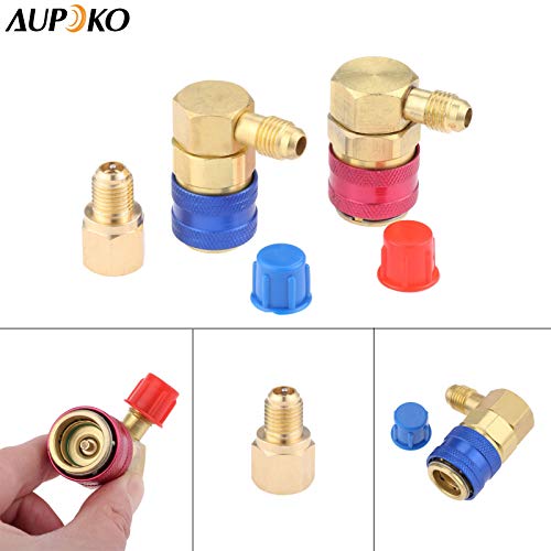 Kit de Acoplador R12 a R134A con Adaptador y Manómetro miniatura 7