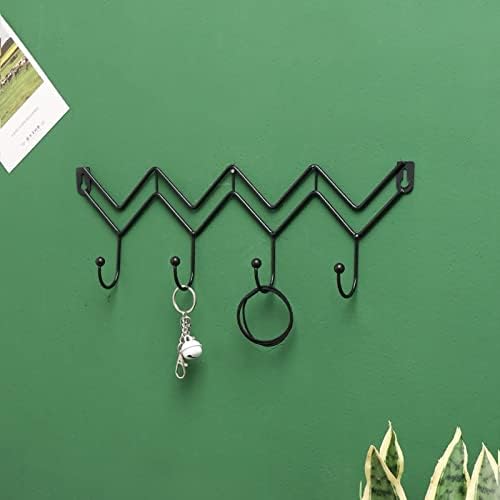 JSEIAJB Golden Geometry Wall Decoration Hanging Hook Clothes Hat Key Metal Wall Storage Hanger for Home(D)