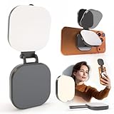 RAYGARD Ringlicht Handy, Magsafe Magnetische Selfie Licht mit 2900K-7000K 3 Lichtmodi und Verstellbar Helligkeiten, Tragbares LED Handylicht mit Schminkspiegel für Vlog, TikTok, Make-up