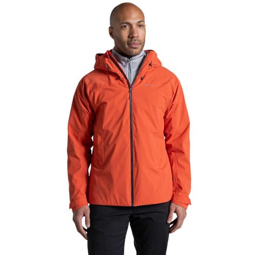 Image of Craghoppers Mens Ponsa Waterproof Shell Jacket Breathable Hiking Walking Coat